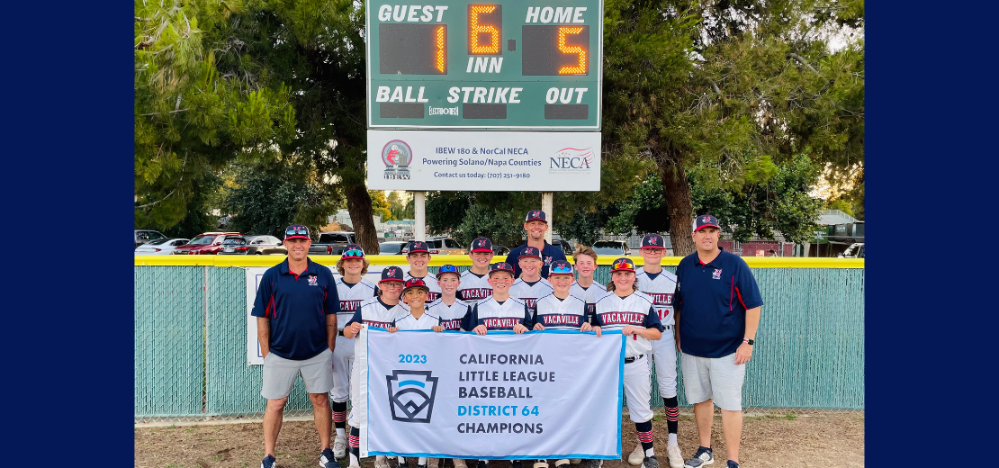 VALL 12's DISTRICT 64 LITTLE LEAGUE CHAMPS!